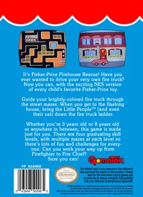 Fisher-Price - Firehouse Rescue (USA) box cover back